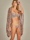 Empress Feminin Kimono de Plajă Maro