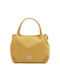 Nora Leather Women's Bag Shopper Shoulder Pastel yellow