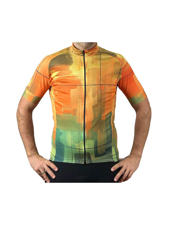Demaraz Kurze Ärmel Fahrradtrikot Straßen Fahrrad Orange