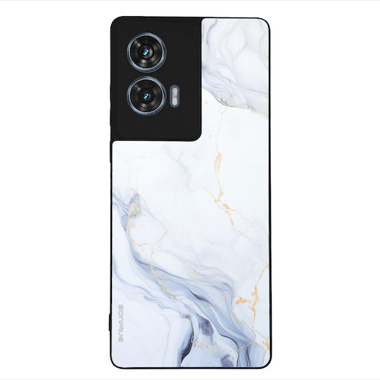 Калъф Sonique Marble Series за Motorola Edge 50 Fusion 5G Бял 02