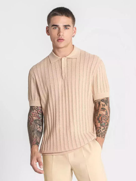 Polo Μπλούζα Κοντομάνικη Beige