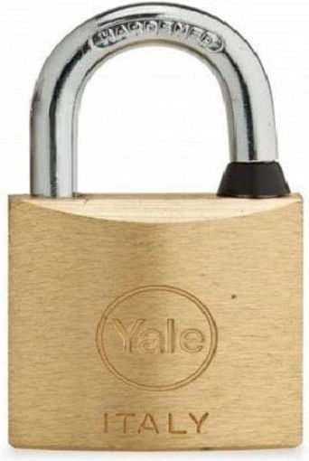 Yale Ορειχάλκινο Λουκέτο Πέταλο με Κλειδί 60mm Ασημί