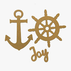 Decorative Designs Mdf Stamperia Anchor Wheel