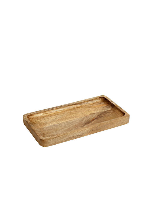 Espiel Holz Rechteckig Serviertablett in Beige ...