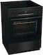 Gorenje Готварска печка 71лт с керамични котлони Ш60см. Black