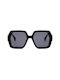 Fendi Damen Sonnenbrille mit Schwarz Kunststoff Gestell und Gray Linse FE40139I01V