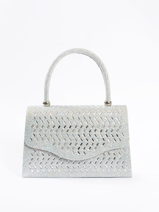 Damentasche Handtasche Silber
