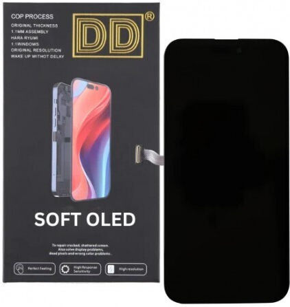 Screen OLED Lcd+touch with Touch Mechanism for iPhone 16 Pro (Black)