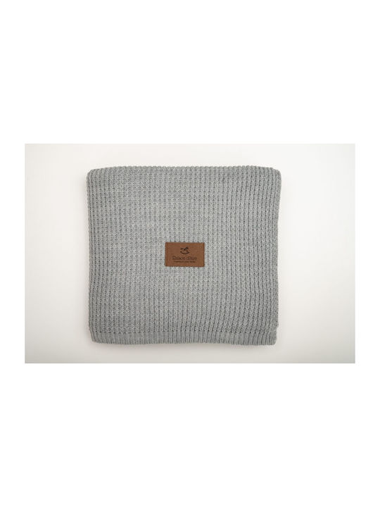 Raison D' Etre Blanket Nursery Swaddling Blankets Outlet Knitted Gray 85x105cm