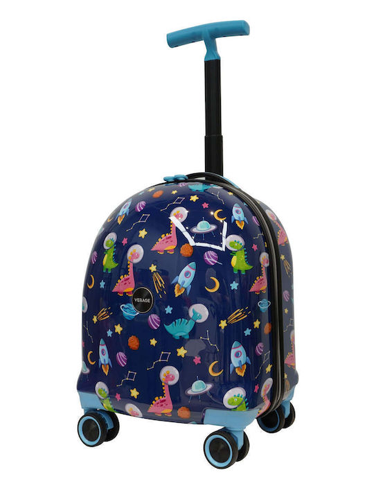 Verage Little Bee Kids Cabin Suitcase Blue with 4 Wheels Height 46cm