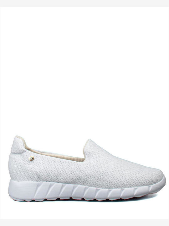 Piccadilly Ανατομικά Γυναικεία Slip-On Λευκά