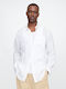 Long-sleeved Linen Shirt Optic White