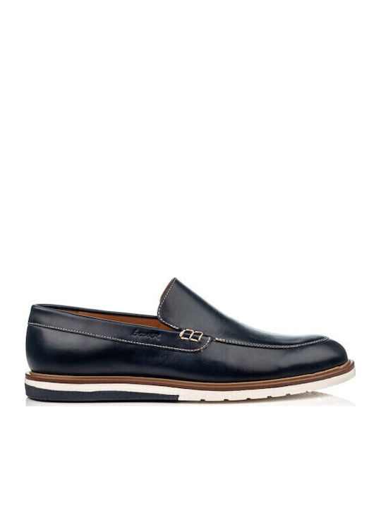 Boxer Men's Leather Loafers Blue