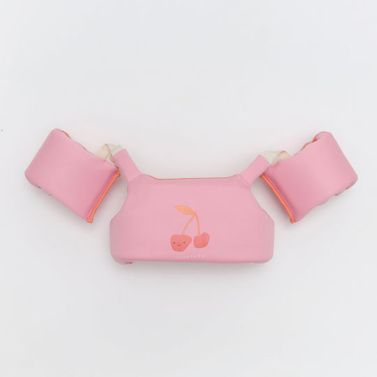 Sunnylife Γιλέκο Κολύμβησης Μπρατσάκια 4-6 Ετών Cotton Candy Cherry