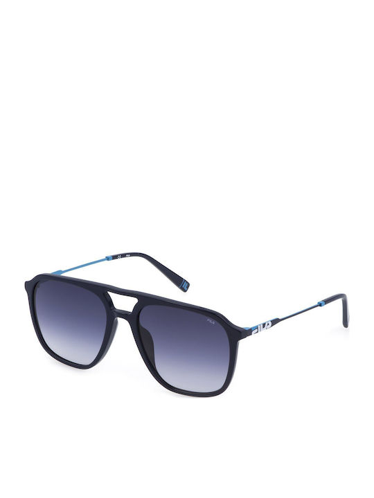 FILA Men's Sunglasses with Blue Frame and Blue ...