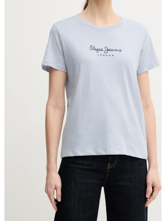 Pepe Jeans Logo Γυναικείο T-shirt Γαλάζιο