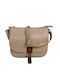 Leather Women's Bag Shoulder Beige