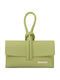 Δερμάτινο Γυναικείο Clutch Lime