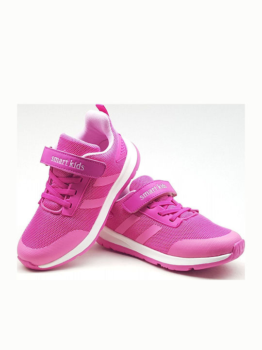 Παιδικά Sneakers με Σκρατς Φούξια