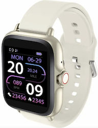Denver SW-156 Smartwatch με Παλμογράφο (Μπεζ)