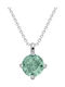 Brizzling Necklace Double Solitaire from Silver with Diamond