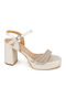 Leather Heels with Strap PERLA
