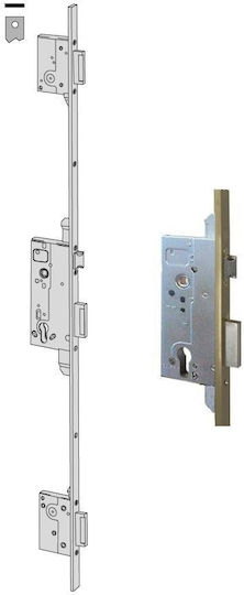 Cisa 53003-45 Cylinder Lock 3-Point Recessed Defender-Without Strike Plate