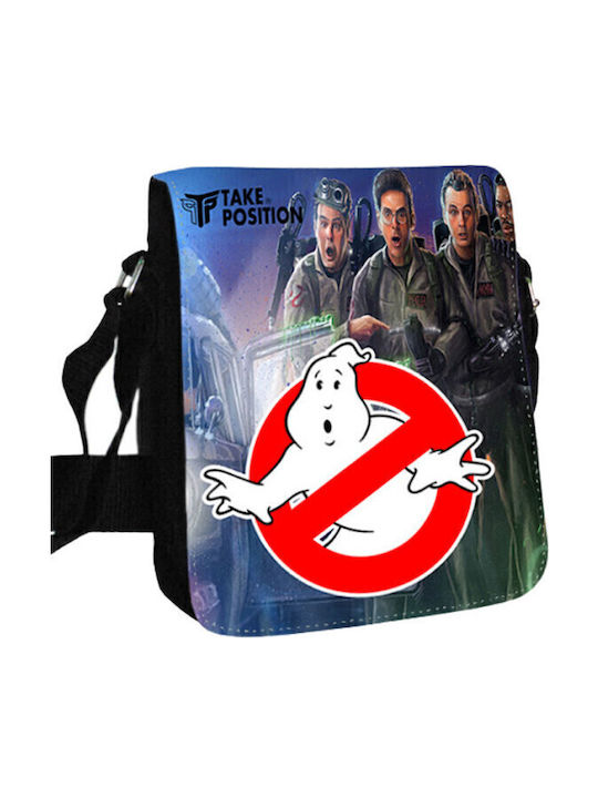 Ghostbusters Ανδρική Τσάντα Ώμου / Χιαστί Μαύρη