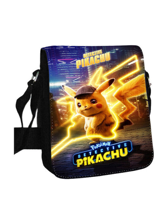 Anime Pikachu Detective Men's Bag Shoulder / Crossbody Black