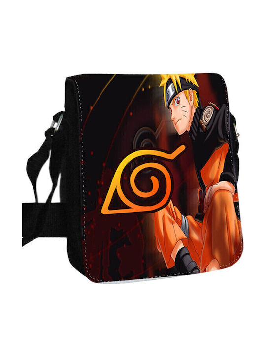 Anime Naruto Logo Symbol Men's Bag Shoulder / Crossbody Black