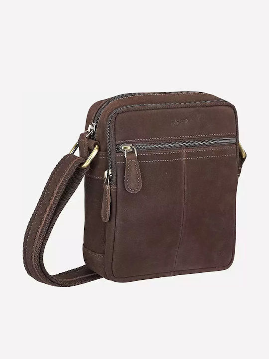 Leather Men's Bag Shoulder / Crossbody Brown