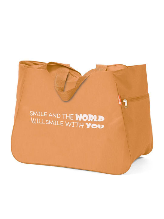 Benzi Fabric Beach Bag Orange