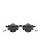 Eyepetizer Asakusa Unisex Γυαλιά Ηλίου με Μαύρο Μεταλλικό Σκελετό και Μαύρο Φακό ASAKUSA-6-63-51