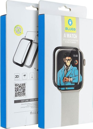 Blueo 5d Mr Monkey Glass Apple Watch 10 42mm Black Strong Hd