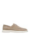 Men's Leather Boat Shoes Beige