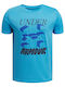 Kinder-T-Shirt Hellblau Logo