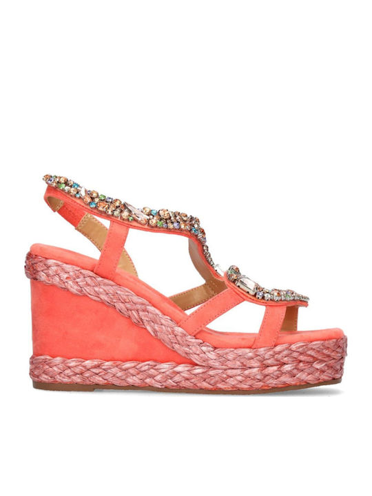 Laura Vita Women's Platform Shoes Orange