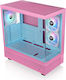 270 Plus TG ARGB Gaming Midi Tower Computer Case with Side Window Bubble Pink