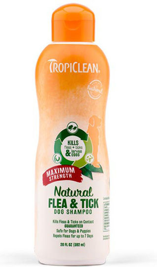 Tropiclean Σαμπουάν Flea & Tick Max Strength 592ml