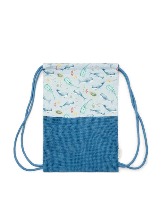 Little Dutch Ocean Sea Life Multi Colour Kids Bag Pouch Bag Beige