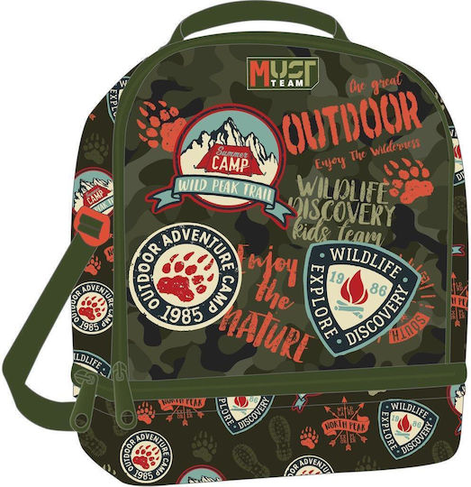 Must Team Yummy Kids' Insulated Snack Bag 7L Green 22x16x28cm Outdoor Adventure