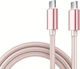 Panora USB 2.0 Cable USB-C male - USB-C Ροζ 1m 14235