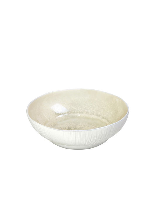 Espiel Zen Sun Porcelain Salad Bowl Beige 20.2x20.2x7cm