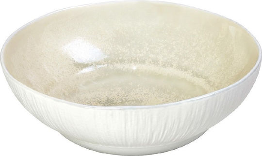 Espiel Zen Sun Porcelain Salad Bowl Beige 20.2x20.2x7cm