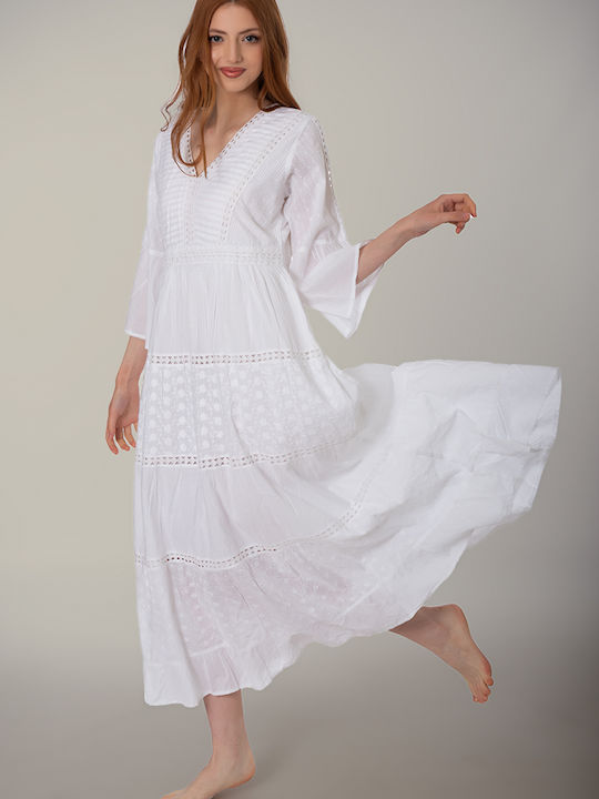 White Beach Caftan
