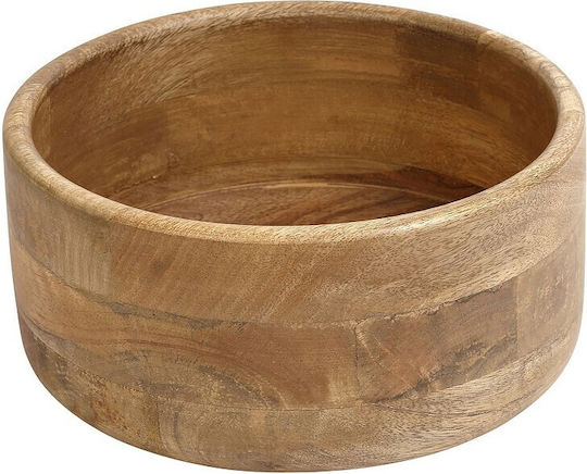 Espiel Wooden Salad Bowl Beige 24.5x11x11cm