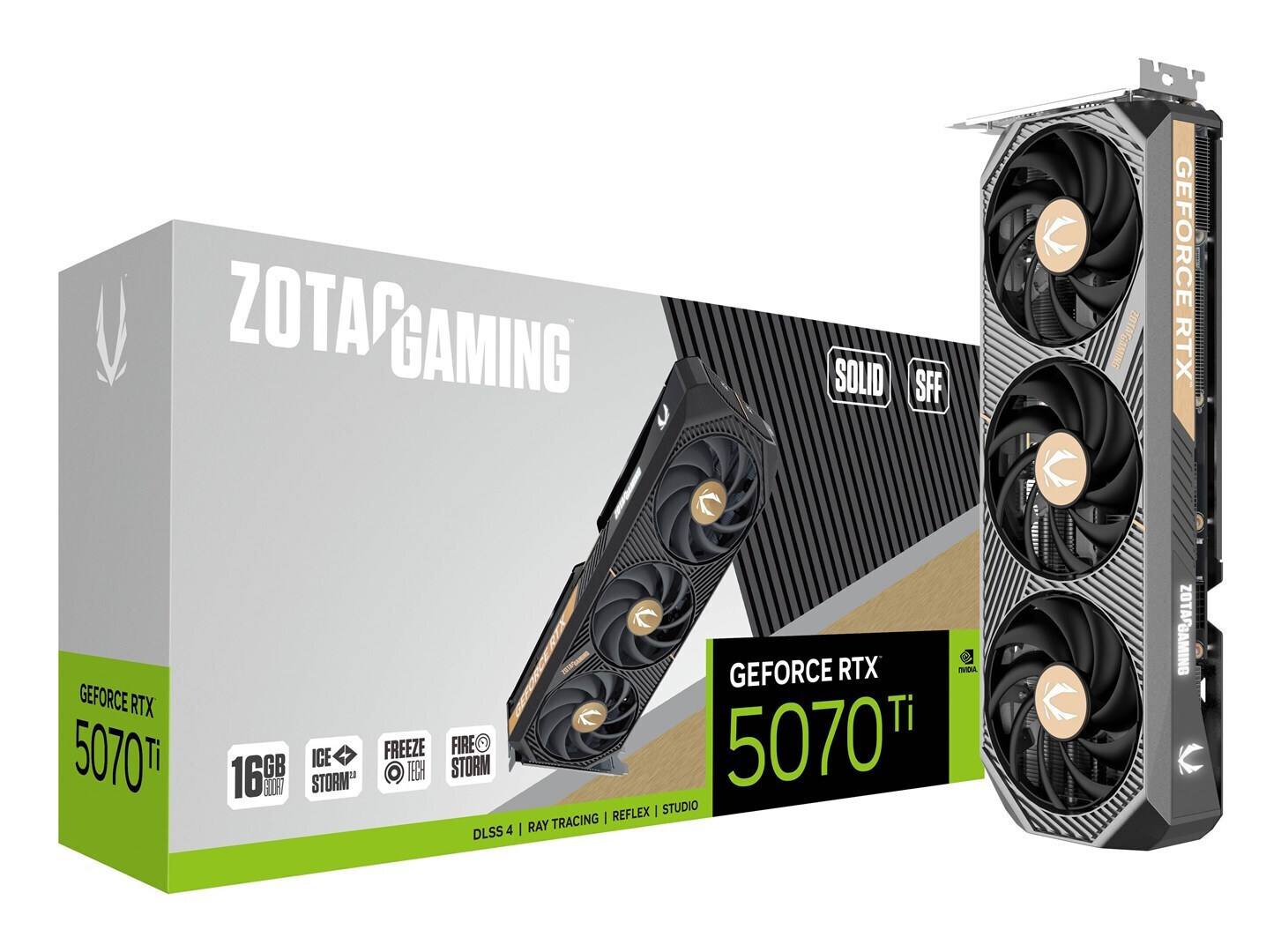 Zotac GeForce RTX 5070 Ti 16GB GDDR7 Solid SFF Κάρτα Γραφικών