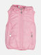 Kids' Casual Jacket Sleeveless Double Sided with Hood Pink