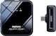 Remax K11 Wireless Condenser (Small Diaphragm) Microphone Πέτου, Clip On for Mobile