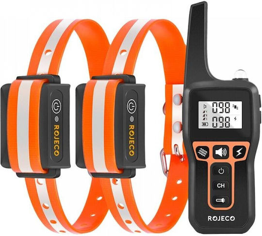 Rojeco PD529 Dog Training Shock Collar with 2 Collars